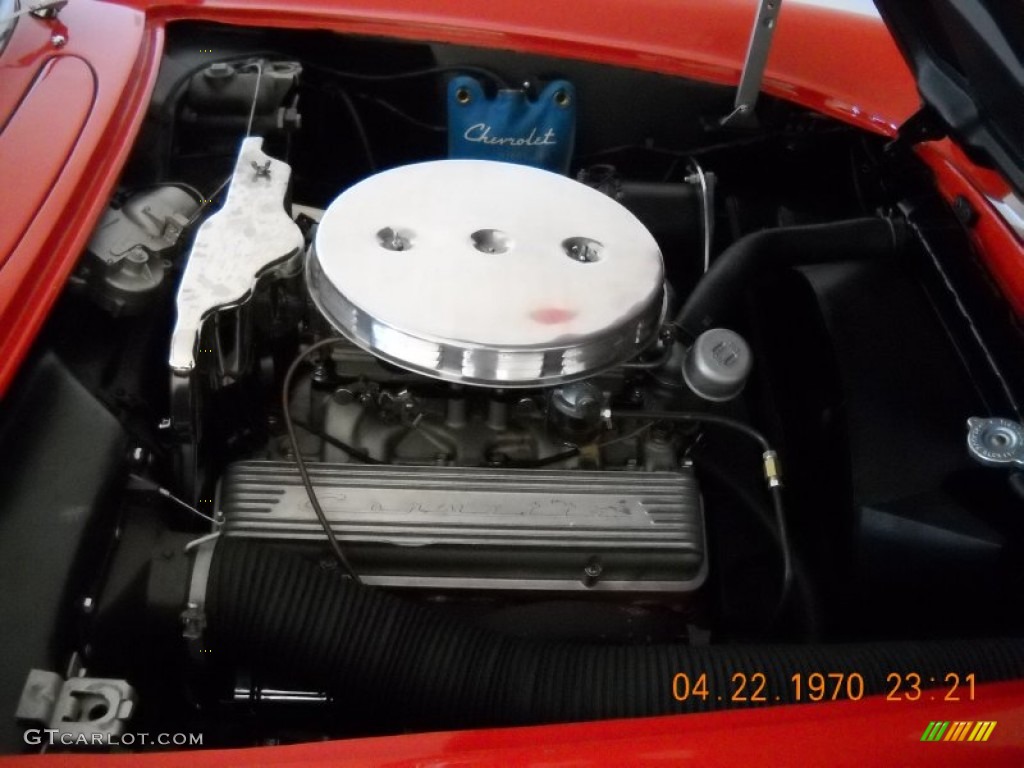 1956 Chevrolet Corvette Convertible 265 cid 2x4bbl OHV 16-Valve V8 Engine Photo #57523513