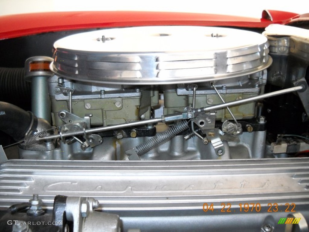 1956 Chevrolet Corvette Convertible 265 cid 2x4bbl OHV 16-Valve V8 Engine Photo #57523567