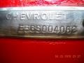 Info Tag of 1956 Corvette Convertible