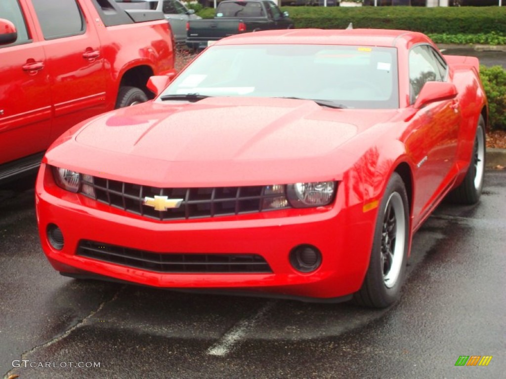 Victory Red 2012 Chevrolet Camaro LS Coupe Exterior Photo #57523778
