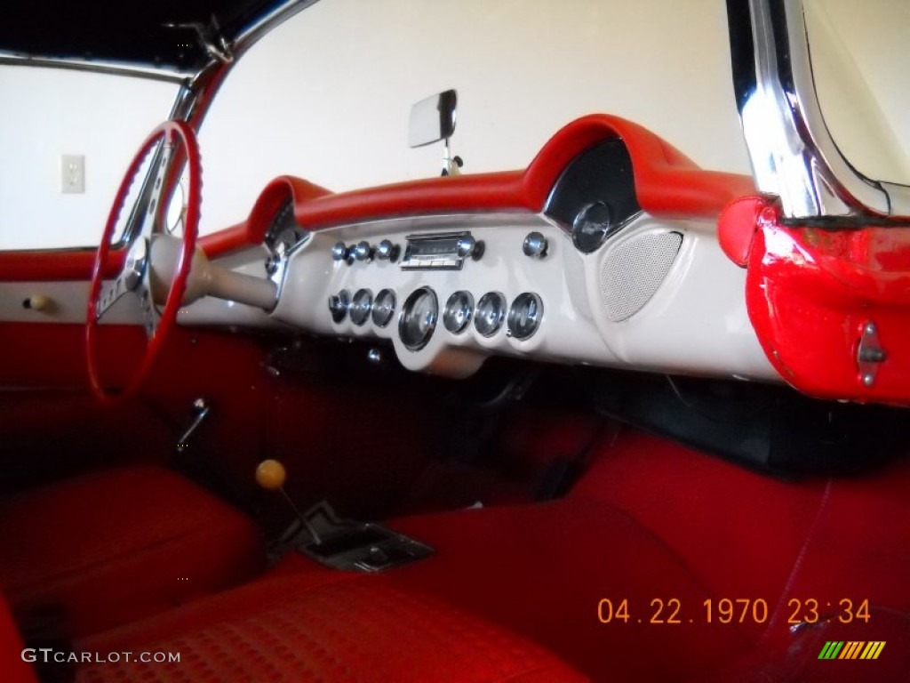 1956 Chevrolet Corvette Convertible Red Dashboard Photo #57523804