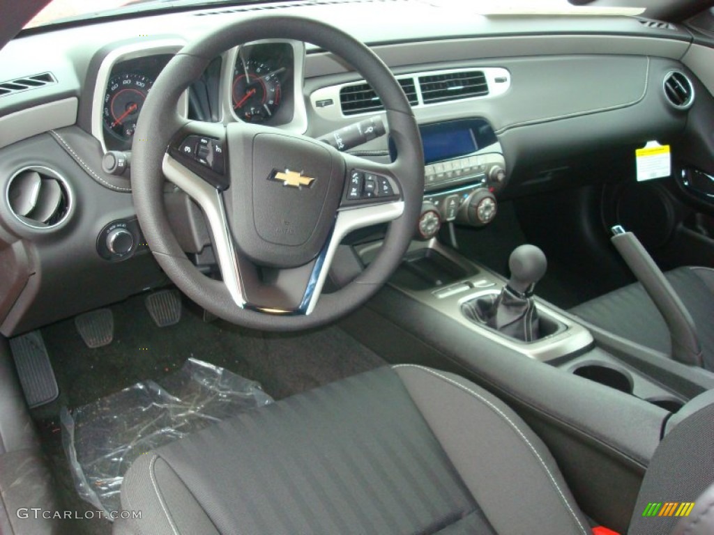 Black Interior 2012 Chevrolet Camaro LS Coupe Photo #57523807
