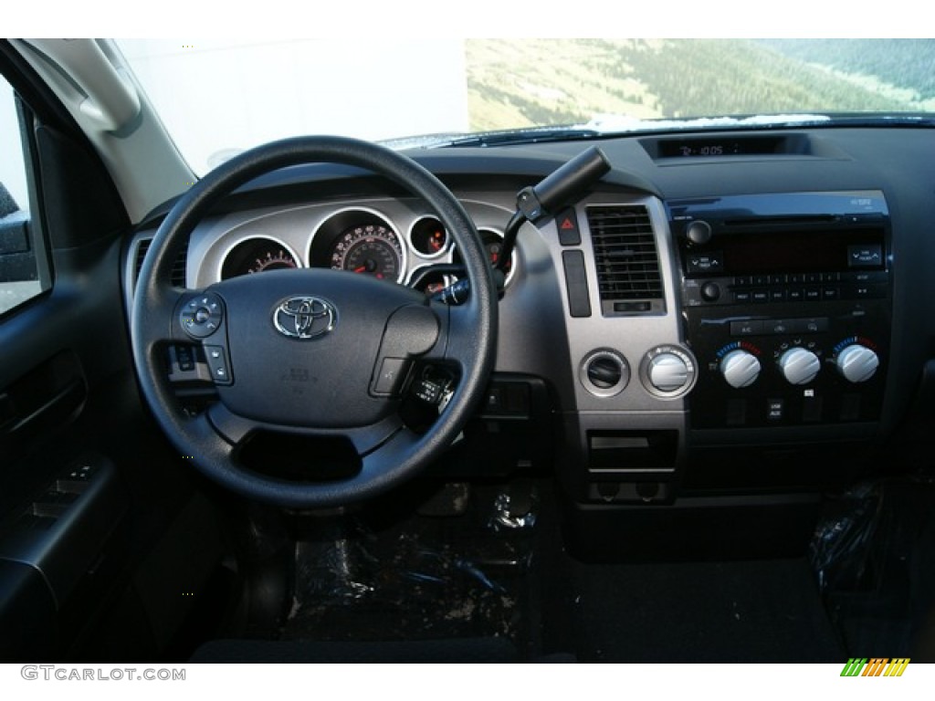 2012 Tundra Double Cab 4x4 - Black / Black photo #11