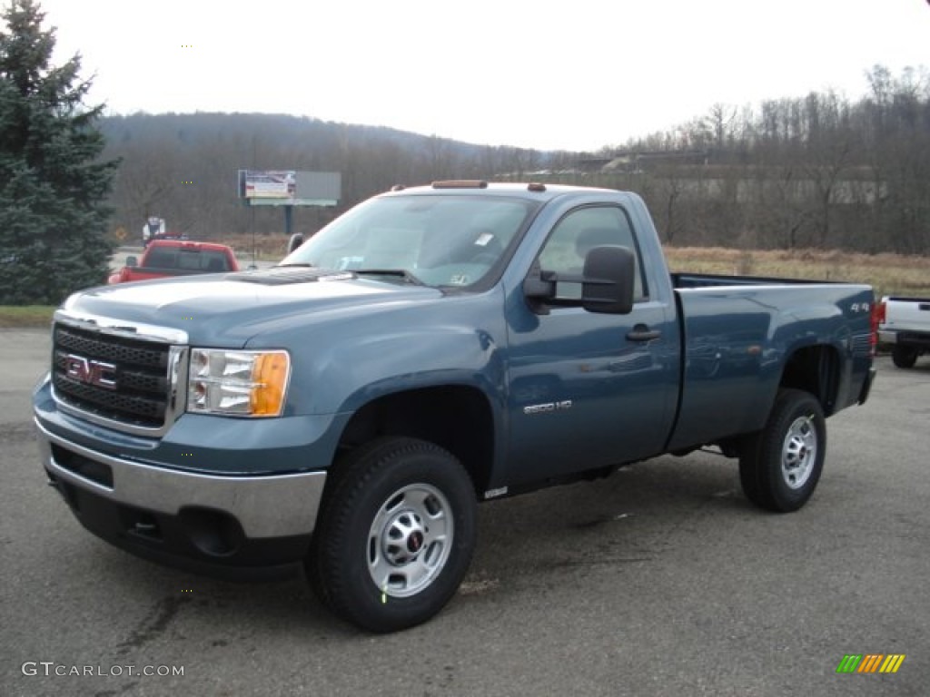 Stealth Gray Metallic 2012 GMC Sierra 2500HD Regular Cab 4x4 Exterior Photo #57525871