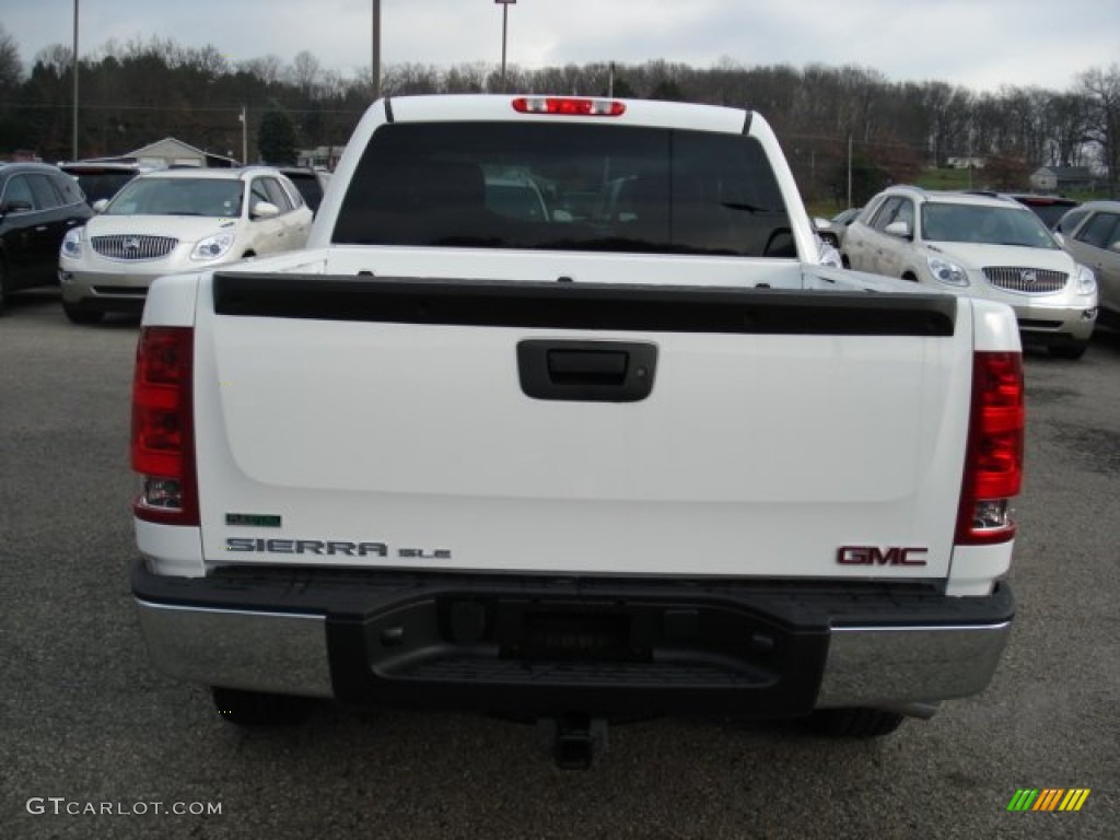 2012 Sierra 1500 SLE Crew Cab 4x4 - Summit White / Ebony photo #7