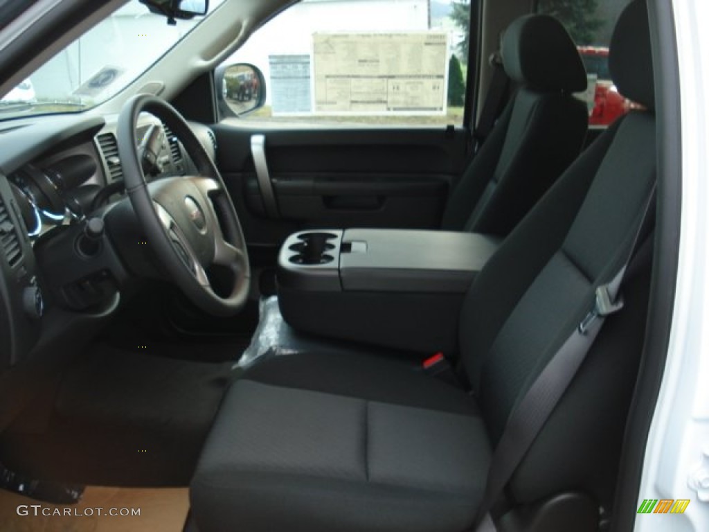 2012 Sierra 1500 SLE Crew Cab 4x4 - Summit White / Ebony photo #11
