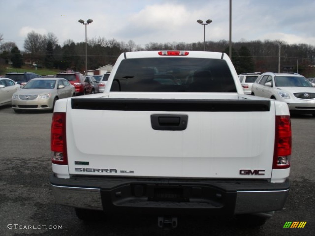 2012 Sierra 1500 SLE Crew Cab 4x4 - Summit White / Ebony photo #7