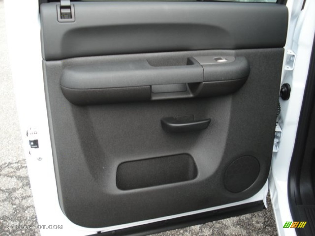 2012 Sierra 1500 SLE Crew Cab 4x4 - Summit White / Ebony photo #14