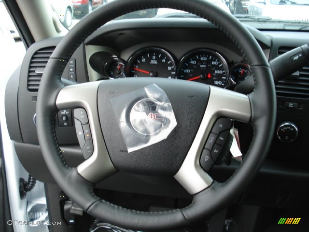 2012 Sierra 1500 SLE Crew Cab 4x4 - Summit White / Ebony photo #18