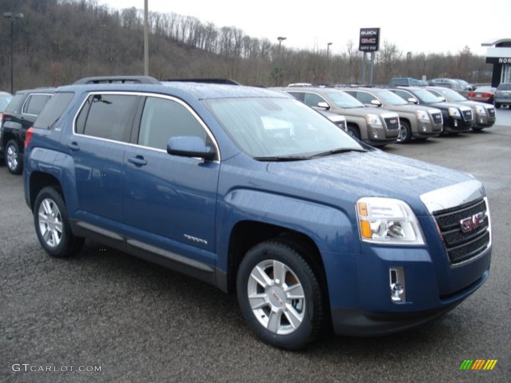 Steel Blue Metallic 2012 GMC Terrain SLE AWD Exterior Photo #57527401
