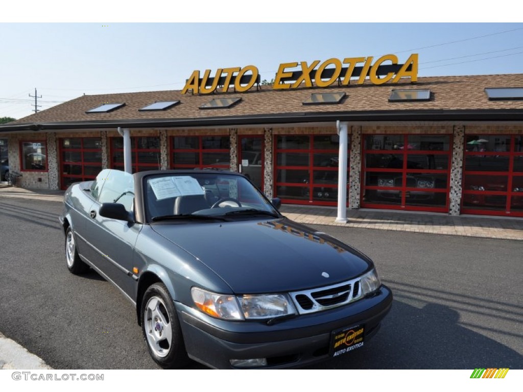 1999 9-3 Convertible - Cosmic Blue Metallic / Medium Gray photo #2