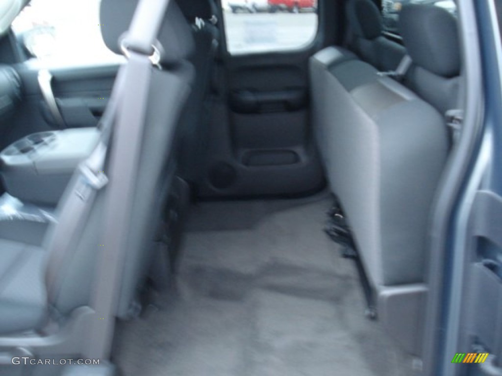 2011 Sierra 1500 SLE Extended Cab 4x4 - Stealth Gray Metallic / Ebony photo #13