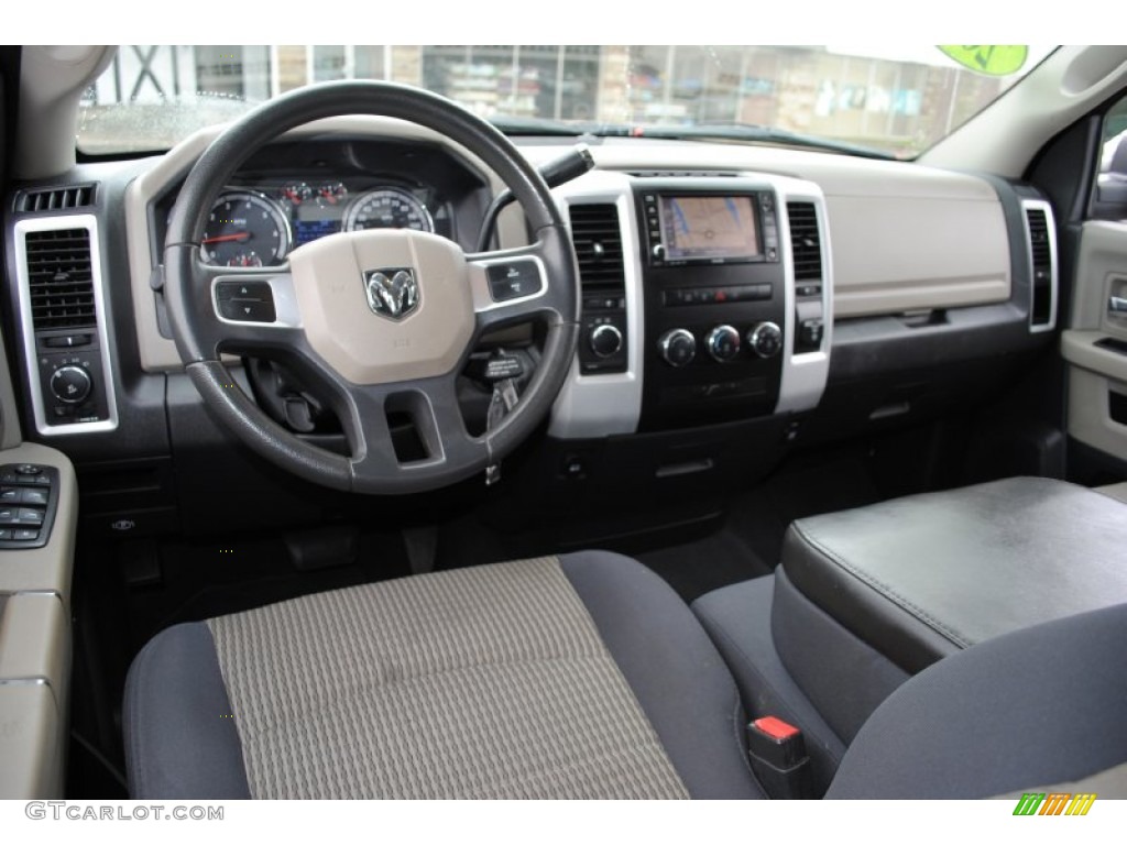 2009 Ram 1500 SLT Quad Cab 4x4 - Brilliant Black Crystal Pearl / Dark Slate/Medium Graystone photo #10