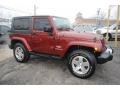 Red Rock Crystal Pearl 2008 Jeep Wrangler Sahara 4x4 Exterior