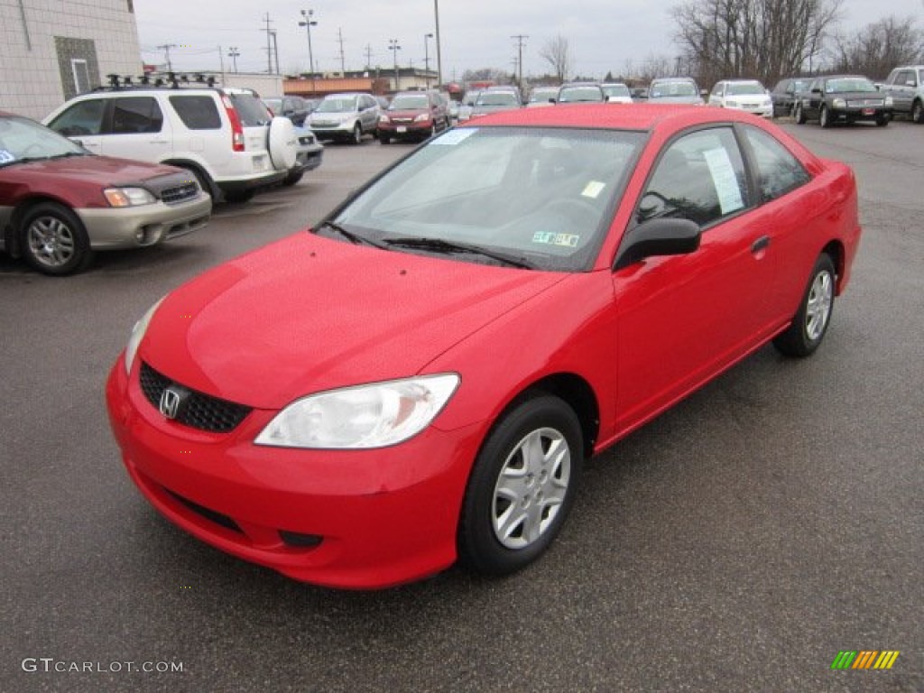 Rallye Red 2005 Honda Civic Value Package Coupe Exterior Photo #57528085