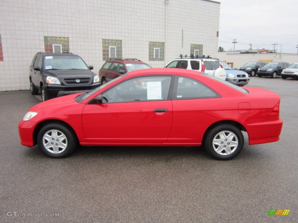 Rallye Red 2005 Honda Civic Value Package Coupe Exterior Photo #57528091