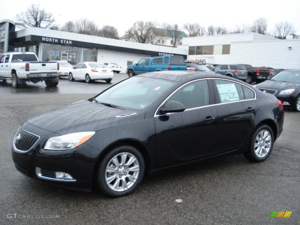 Carbon Black Metallic 2012 Buick Regal Standard Regal Model Exterior Photo #57528254