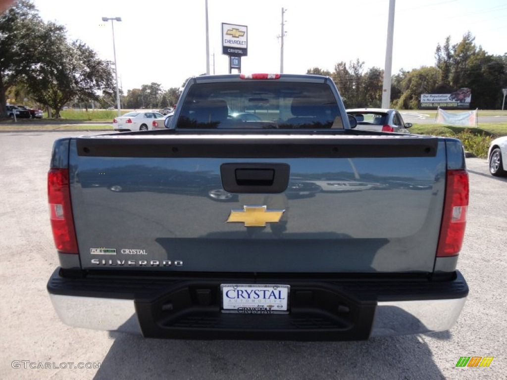 2011 Silverado 1500 Regular Cab - Blue Granite Metallic / Dark Titanium photo #6