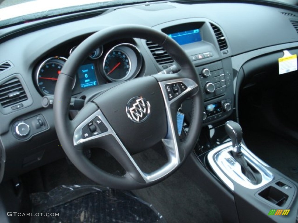 2012 Buick Regal Standard Regal Model Ebony Dashboard Photo #57529549
