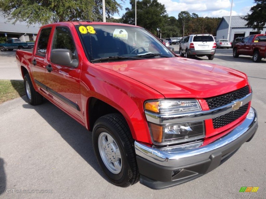 2008 Colorado LT Crew Cab - Victory Red / Ebony photo #10