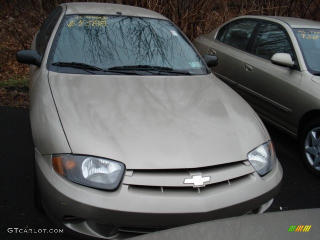 2003 Cavalier LS Sedan - Sandrift Metallic / Graphite Gray photo #2