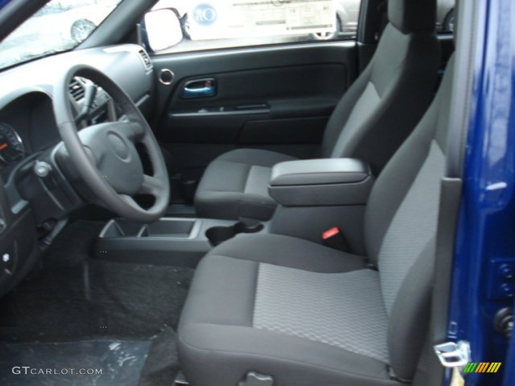 Ebony Interior 2012 Chevrolet Colorado LT Crew Cab 4x4 Photo #57531460