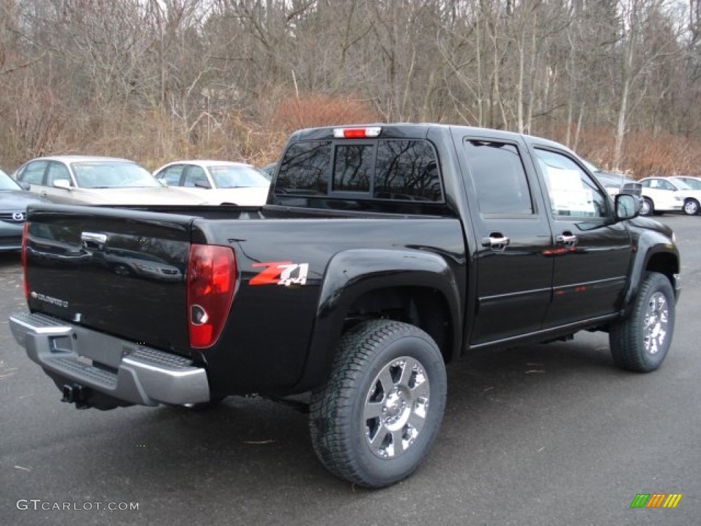 Black 2012 Chevrolet Colorado LT Crew Cab 4x4 Exterior Photo #57531559