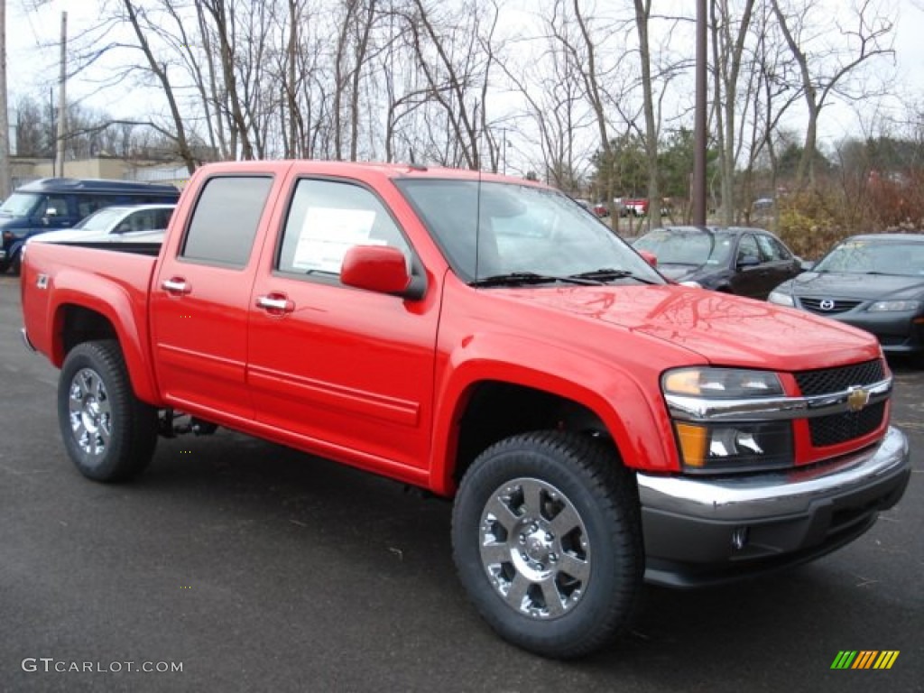 Victory Red 2012 Chevrolet Colorado LT Crew Cab 4x4 Exterior Photo #57531643
