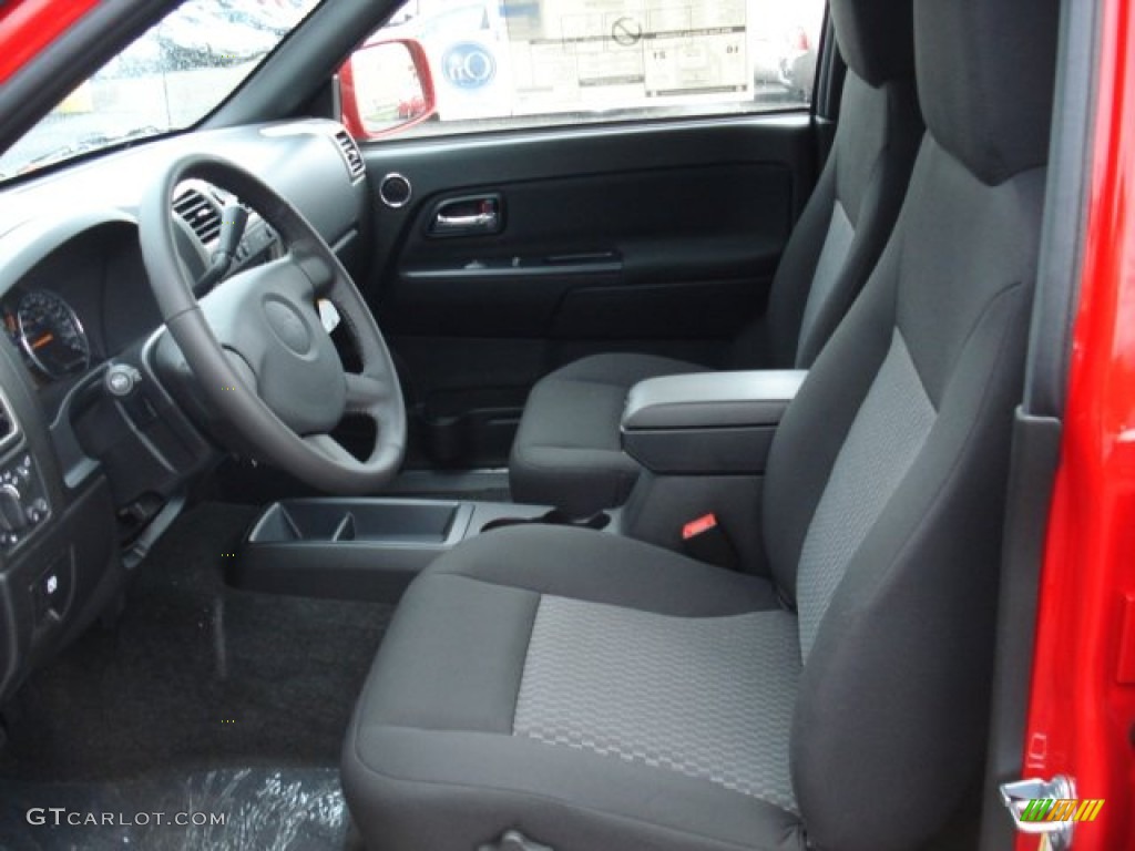 Ebony Interior 2012 Chevrolet Colorado LT Crew Cab 4x4 Photo #57531697