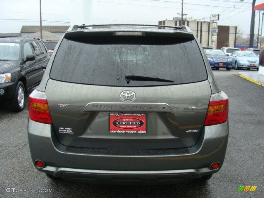 2009 Highlander Sport 4WD - Cypress Green Pearl / Sand Beige photo #5
