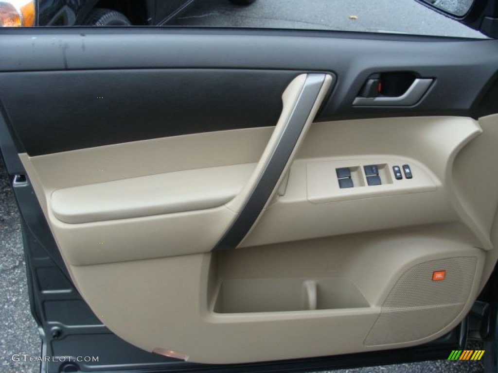 2009 Highlander Sport 4WD - Cypress Green Pearl / Sand Beige photo #6