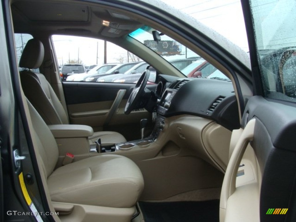 2009 Highlander Sport 4WD - Cypress Green Pearl / Sand Beige photo #8