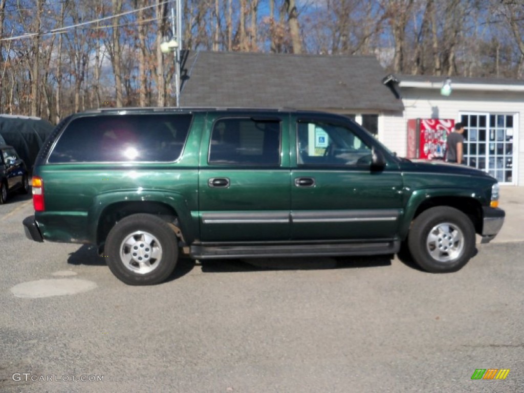 2003 Suburban 1500 LS 4x4 - Dark Green Metallic / Gray/Dark Charcoal photo #7