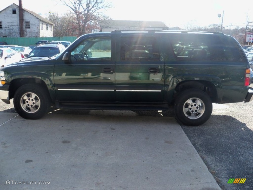 2003 Suburban 1500 LS 4x4 - Dark Green Metallic / Gray/Dark Charcoal photo #8