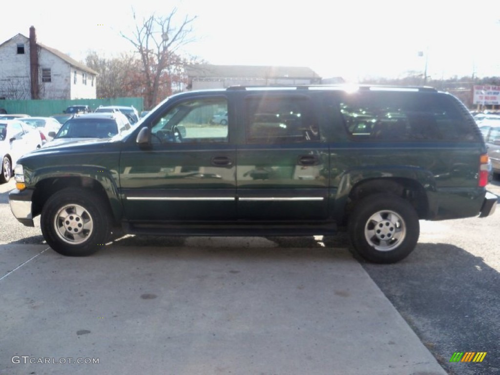 2003 Suburban 1500 LS 4x4 - Dark Green Metallic / Gray/Dark Charcoal photo #9
