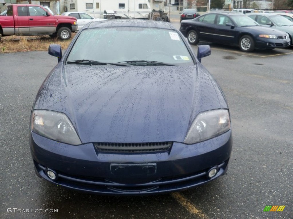 2003 Tiburon  - Carbon Blue / Black photo #1