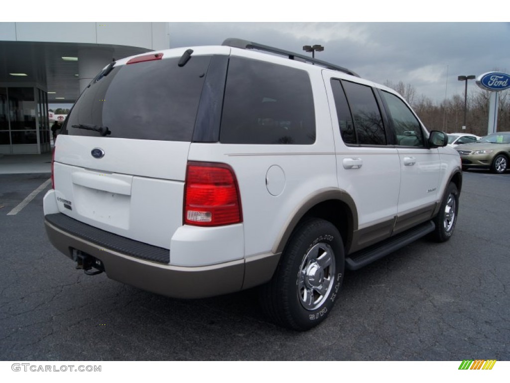 2002 Explorer Eddie Bauer 4x4 - Oxford White / Medium Parchment photo #3