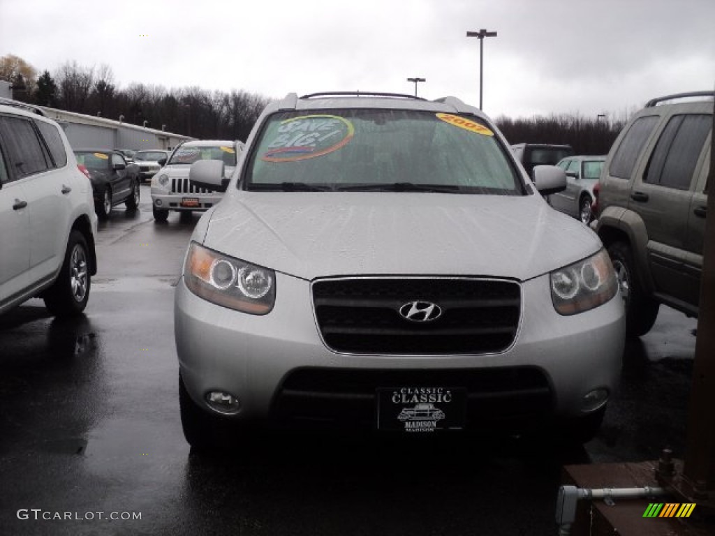 Bright Silver Hyundai Santa Fe