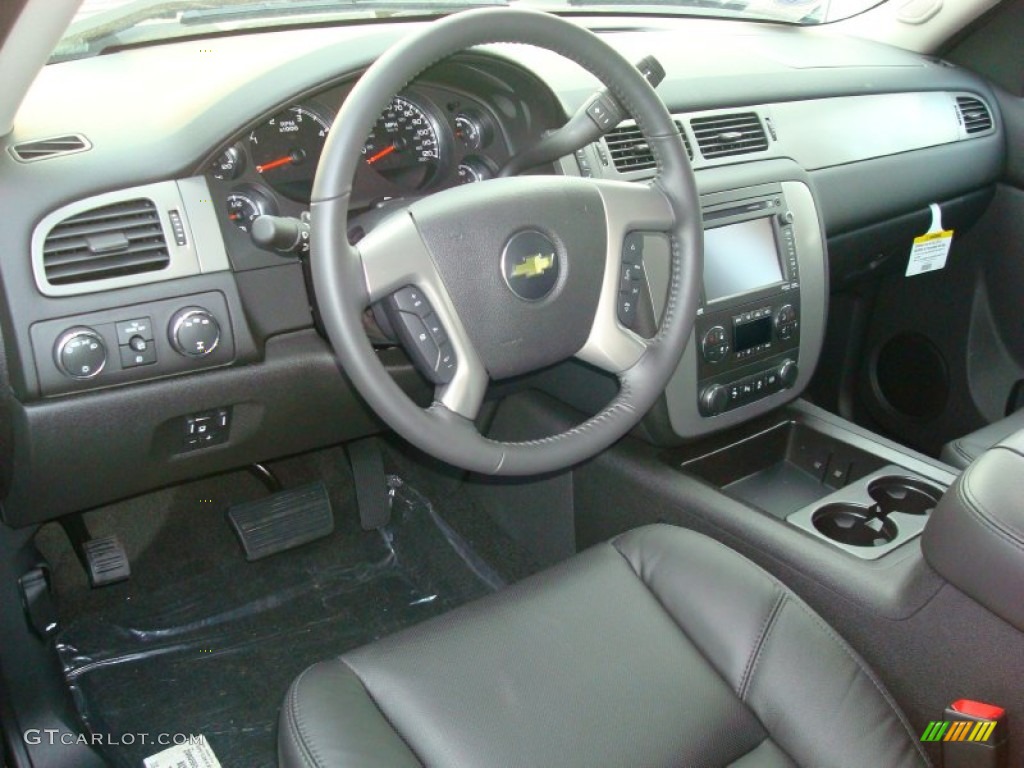 2012 Chevrolet Silverado 2500HD LTZ Crew Cab 4x4 Ebony Dashboard Photo #57537223