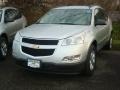 2012 Silver Ice Metallic Chevrolet Traverse LS AWD  photo #1