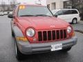 2005 Inferno Red Crystal Pearl Jeep Liberty Sport 4x4  photo #2