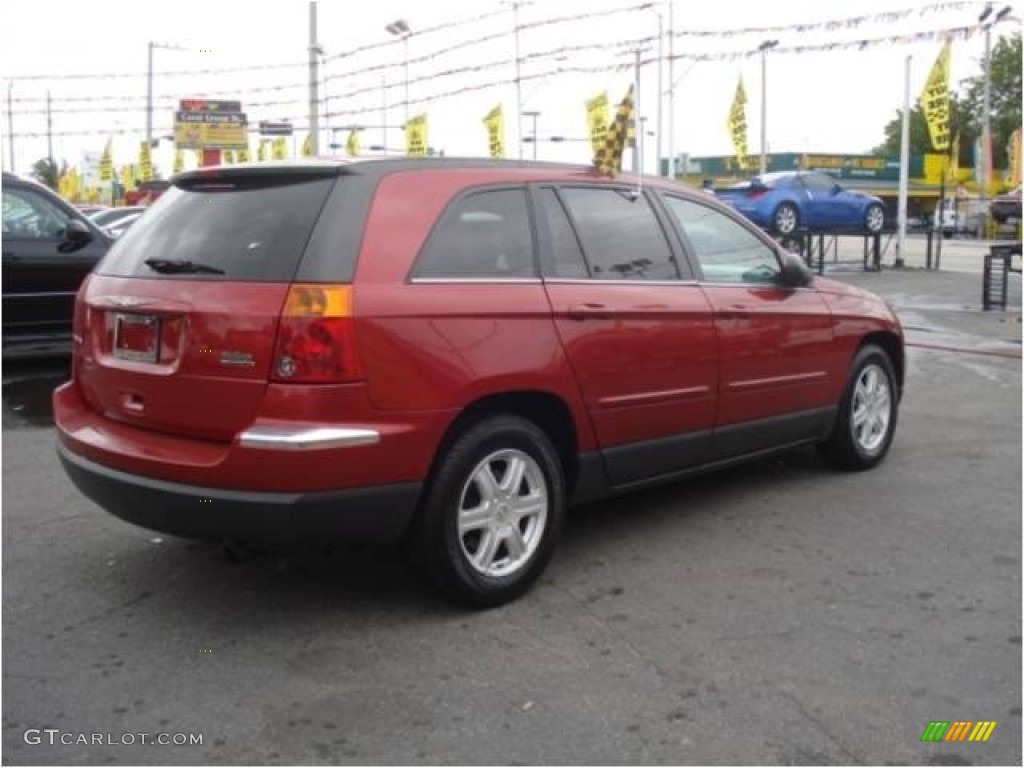 2004 Pacifica AWD - Inferno Red Pearl / Light Taupe photo #6