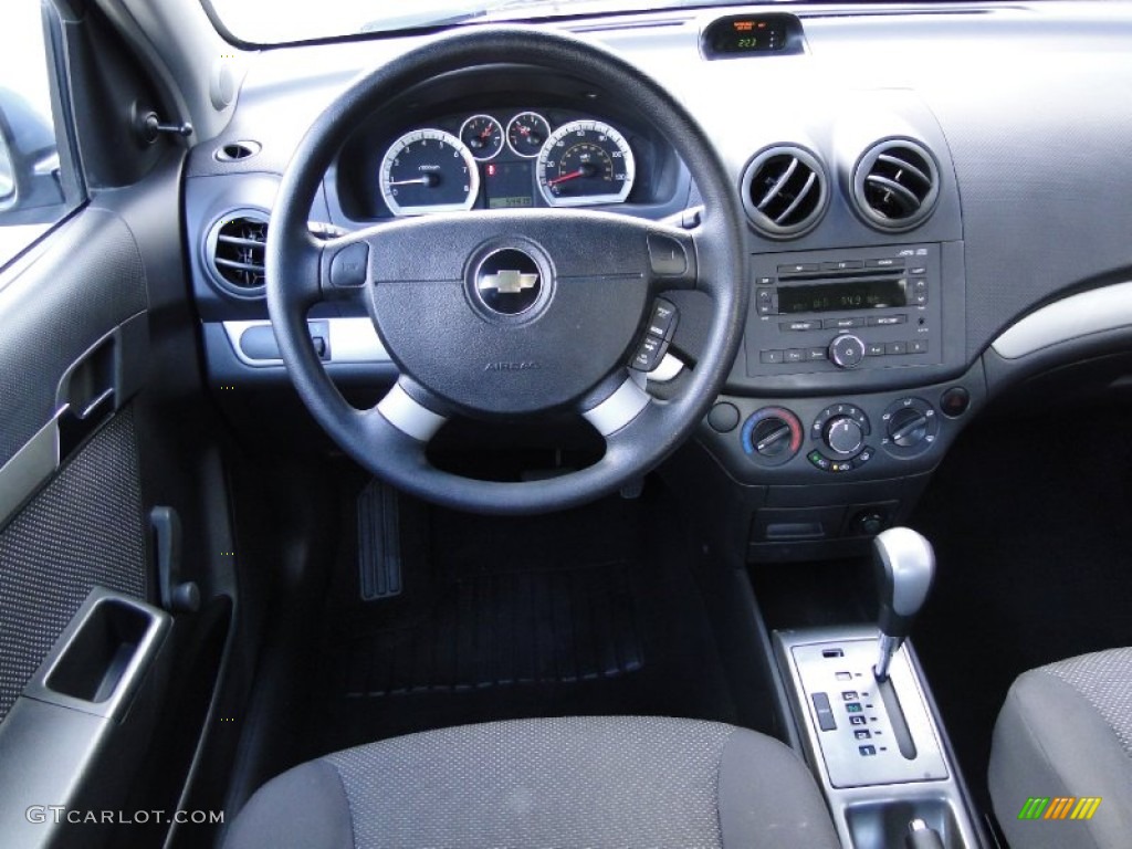 2008 Aveo LS Sedan - Icelandic Blue Metallic / Charcoal photo #17