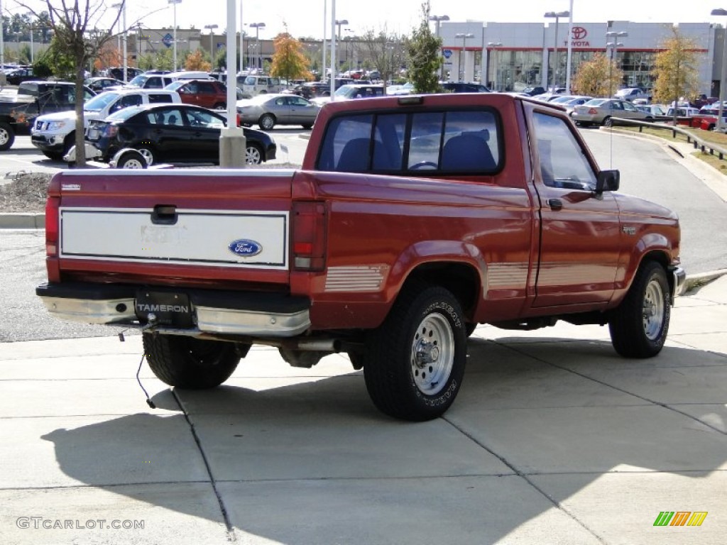 1992 Medium Red Metallic Ford Ranger S Regular Cab 57540132
