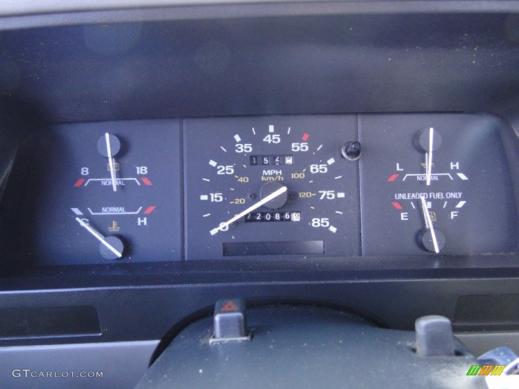 1992 Ford Ranger S Regular Cab Gauges Photo #57542958