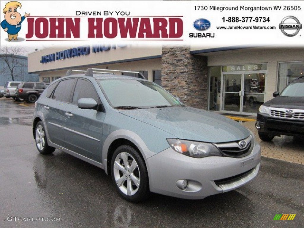 2010 Impreza Outback Sport Wagon - Sage Green Metallic / Ivory photo #1