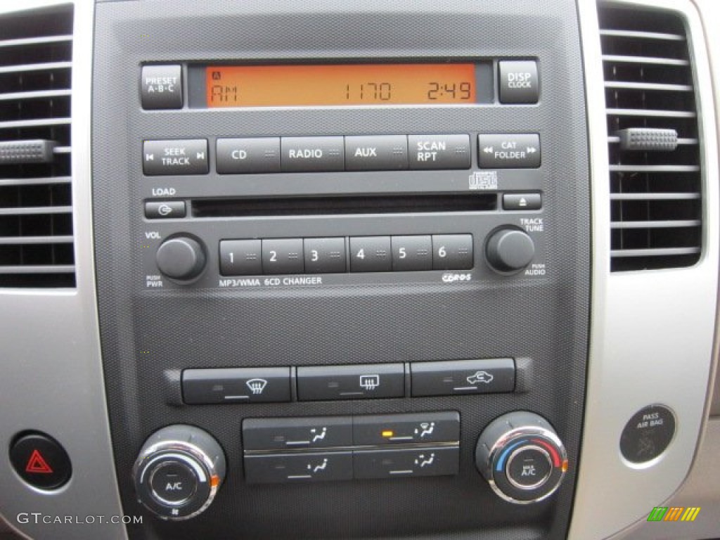 2012 Nissan Frontier SV Crew Cab 4x4 Controls Photo #57544973