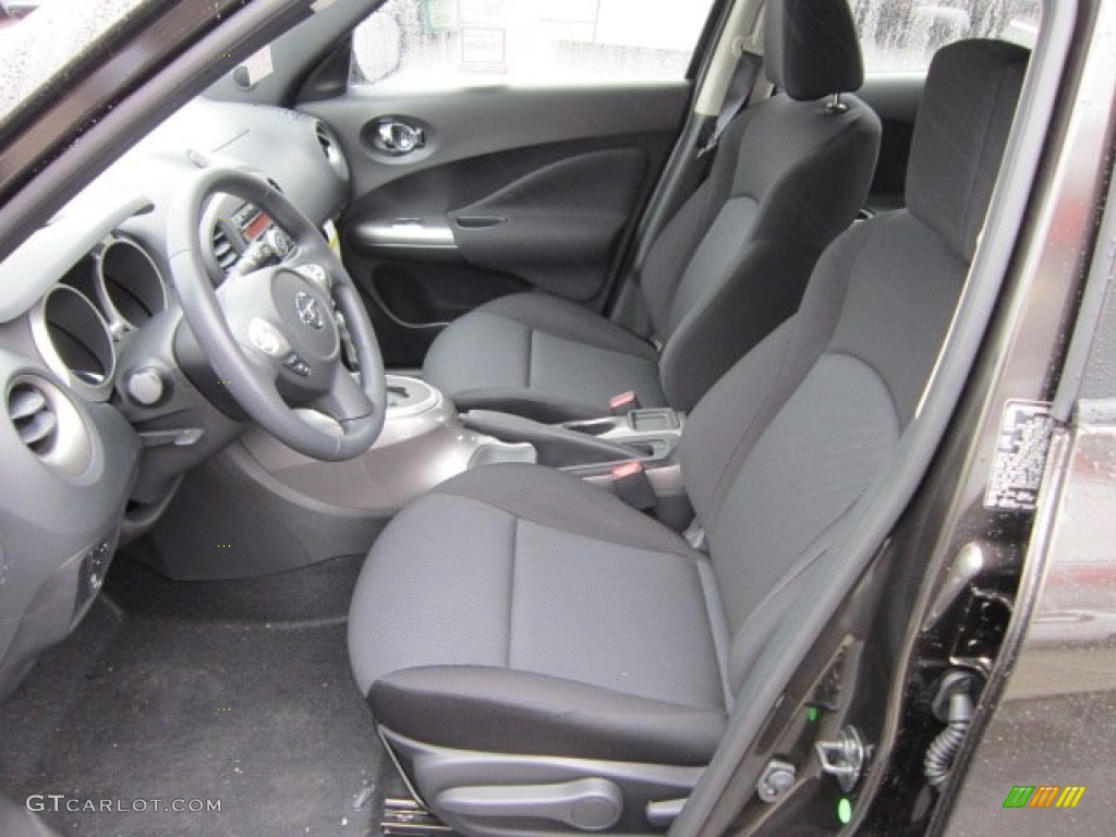 Black/Silver Trim Interior 2012 Nissan Juke S AWD Photo #57545128