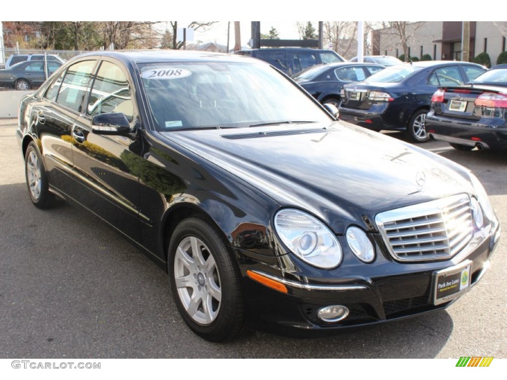 2008 E 320 BlueTEC Sedan - Black / Black photo #3