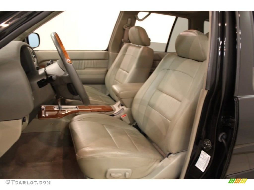 2002 QX4 4x4 - Black Obsidian / Stone Beige photo #8